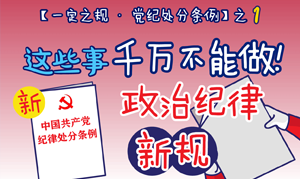 【一定之規(guī)·黨紀處分條例】 這些事千萬不能做！政治紀律新規(guī)