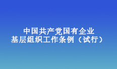 中國共產黨國有企業基層組織工作條例（試行）